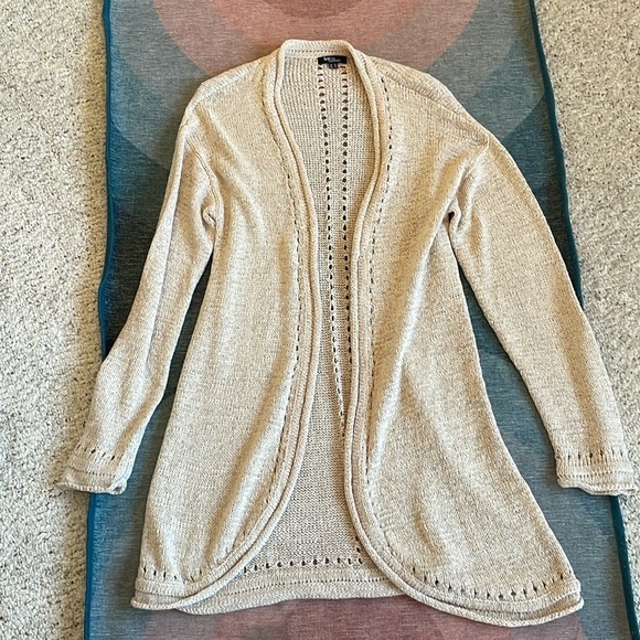 Ivy Beau Boho Crochet Open Knit Maxi Cardigan - Picture 5 of 12